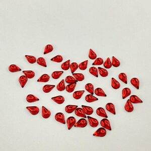 Pedra da Lua Gota 4×6 Vermelho – 50 unidades