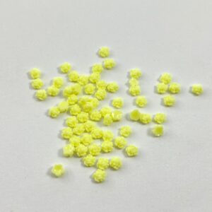 Rosa 3D 3mm Amarelo Limão – 50 unidades