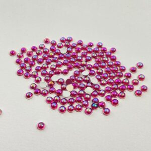 Pedra da Lua 3mm Pink AB – 50 unidades