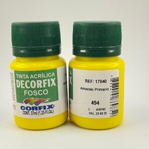 Tinta Fosco Decorfix 37ML – Amarelo Primario