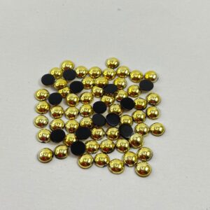 Pedra da Lua 4mm Dourado – 50 unidades