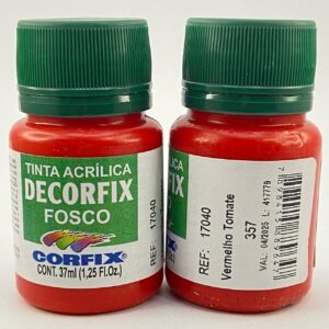 Tinta Fosco Decorfix 37ML – Vermelho Tomate
