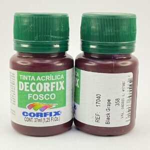 Tinta Fosco Decorfix 37ML – Black Grape
