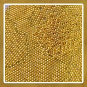 Caviar Metal Dourado 1mm