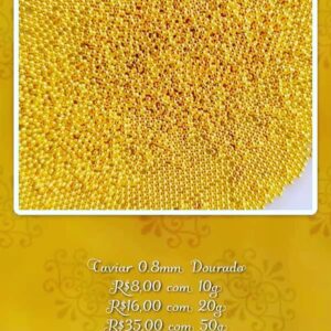 Caviar Dourado 0,8mm