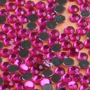 Stras de Vidro 1.8mm Rosa Pink – 1000 unidades